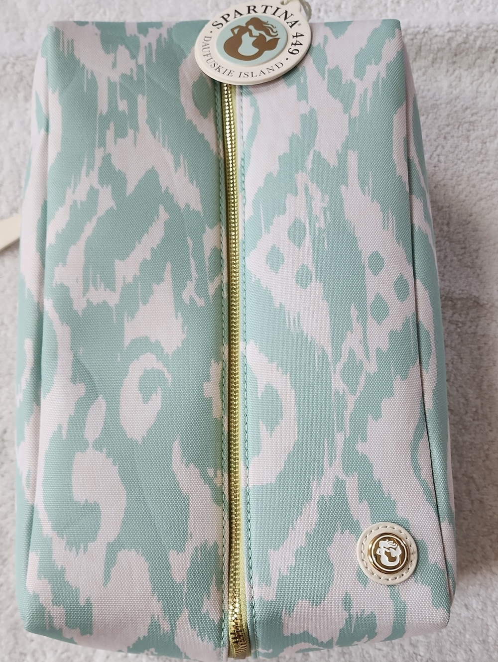 Spartina 449 Women's Mint & White Golf Shoe Bag New